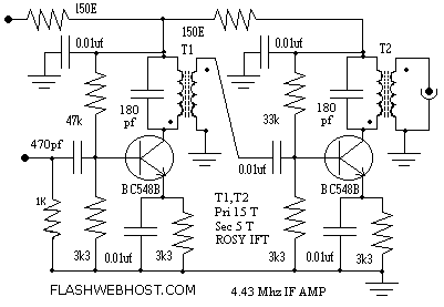 IF Amplifier for 7MHz SSB Ham Radio Transceiver by vu3prx.