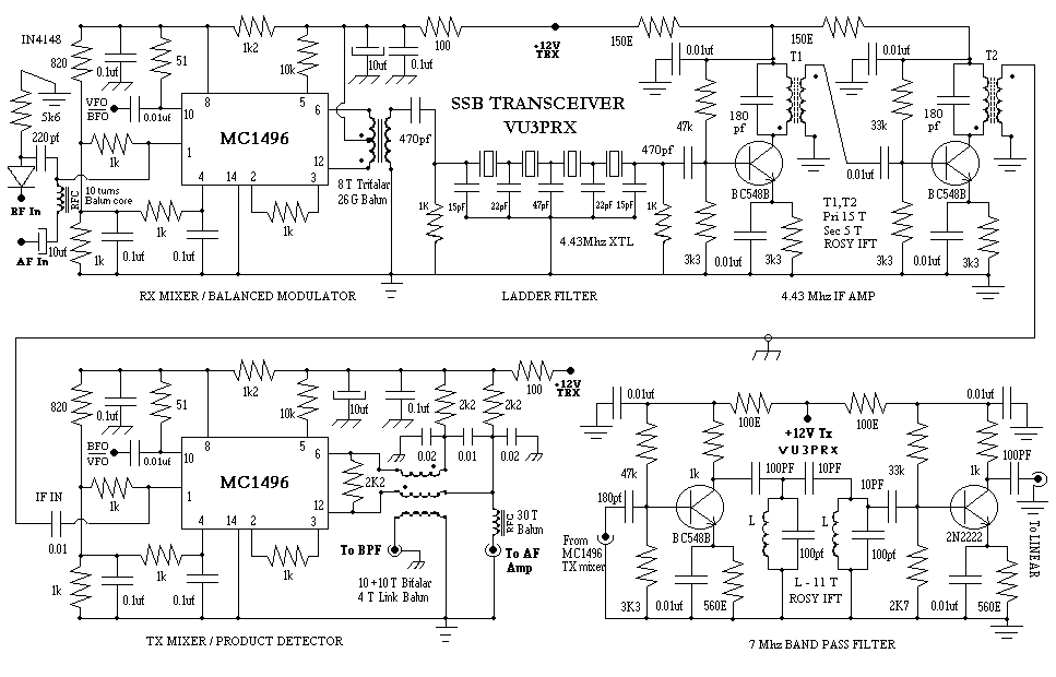 all band receiver radio circuit